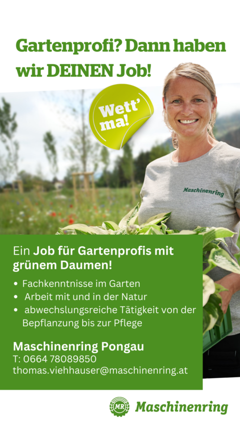 Gartenprofi im Raum Pongau (m/w/d) auf Jobregional