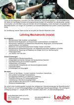LEHRLING MECHATRONIK (m/w/d) auf Jobregional